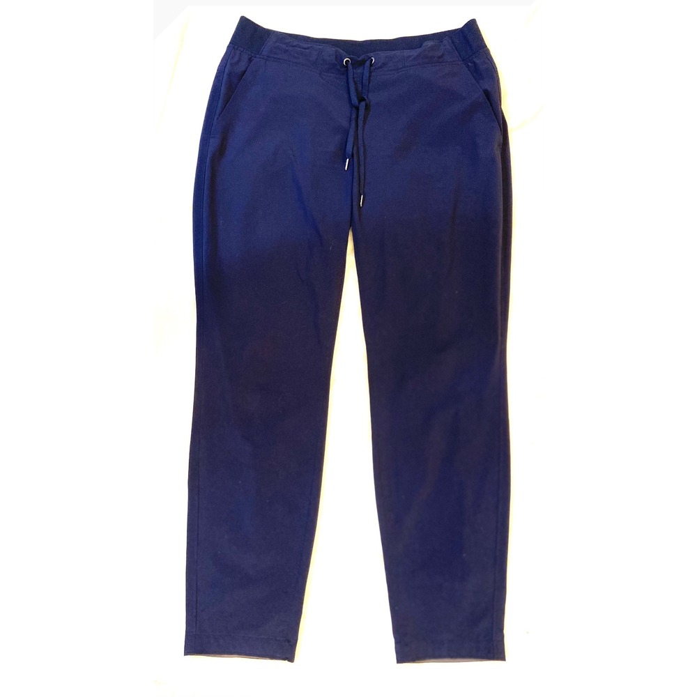 Athleta Joggers Womens Navy Blue Trekkie Drawstring Hiking Pants Size 10